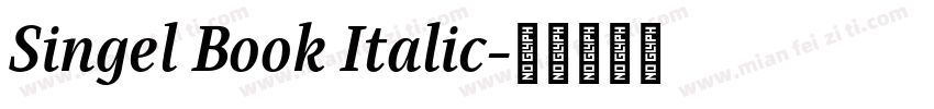 Singel Book Italic字体转换